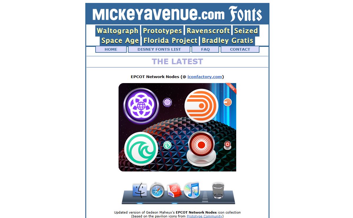 MICKEYAVENUE.com - Disney Themed Fonts