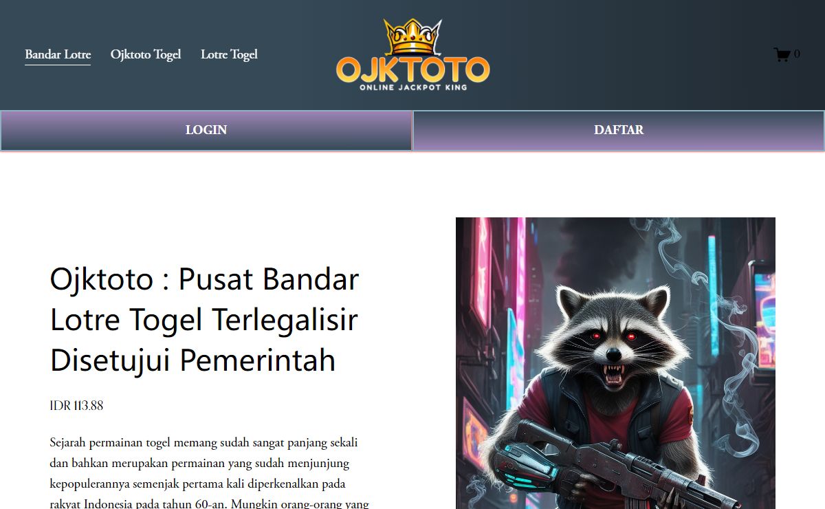 Ojktoto : Pusat Bandar Lotre Togel Terlegalisir Disetujui Pemerintah