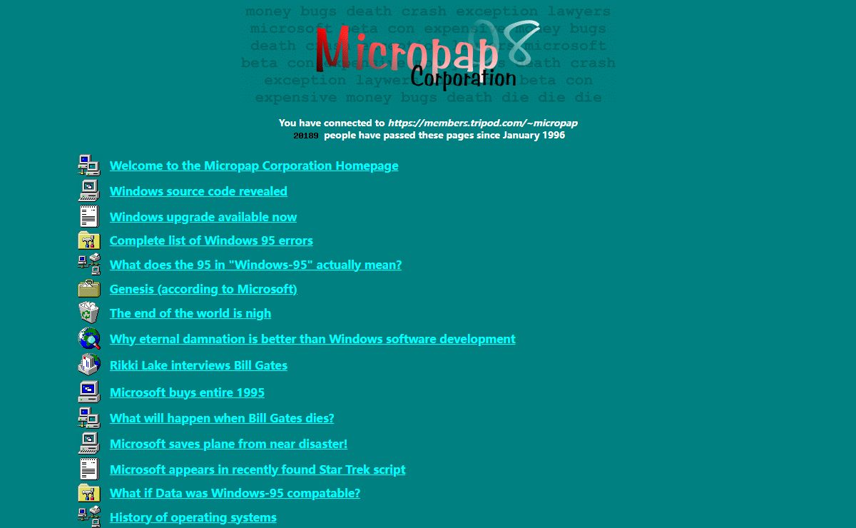 MicroPap Corporation - Main Index