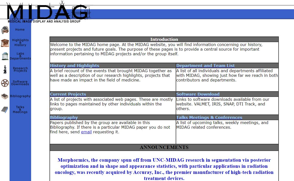 MIDAG - Medical Image Display Analysis Group
