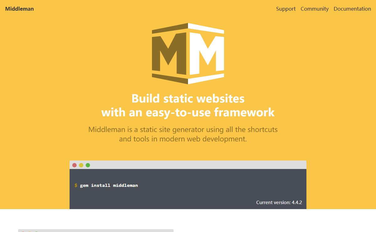 Middleman: Hand-crafted frontend development