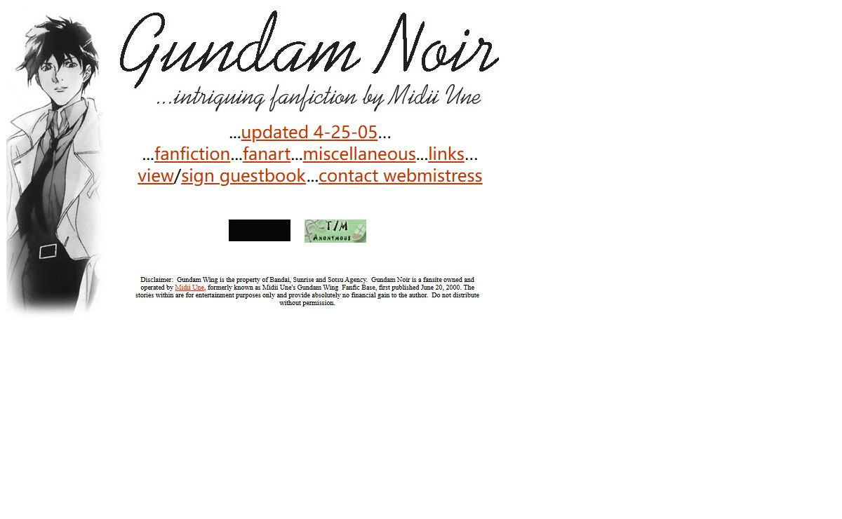 Gundam Noir: Intriguing Fanfiction by Midii Une