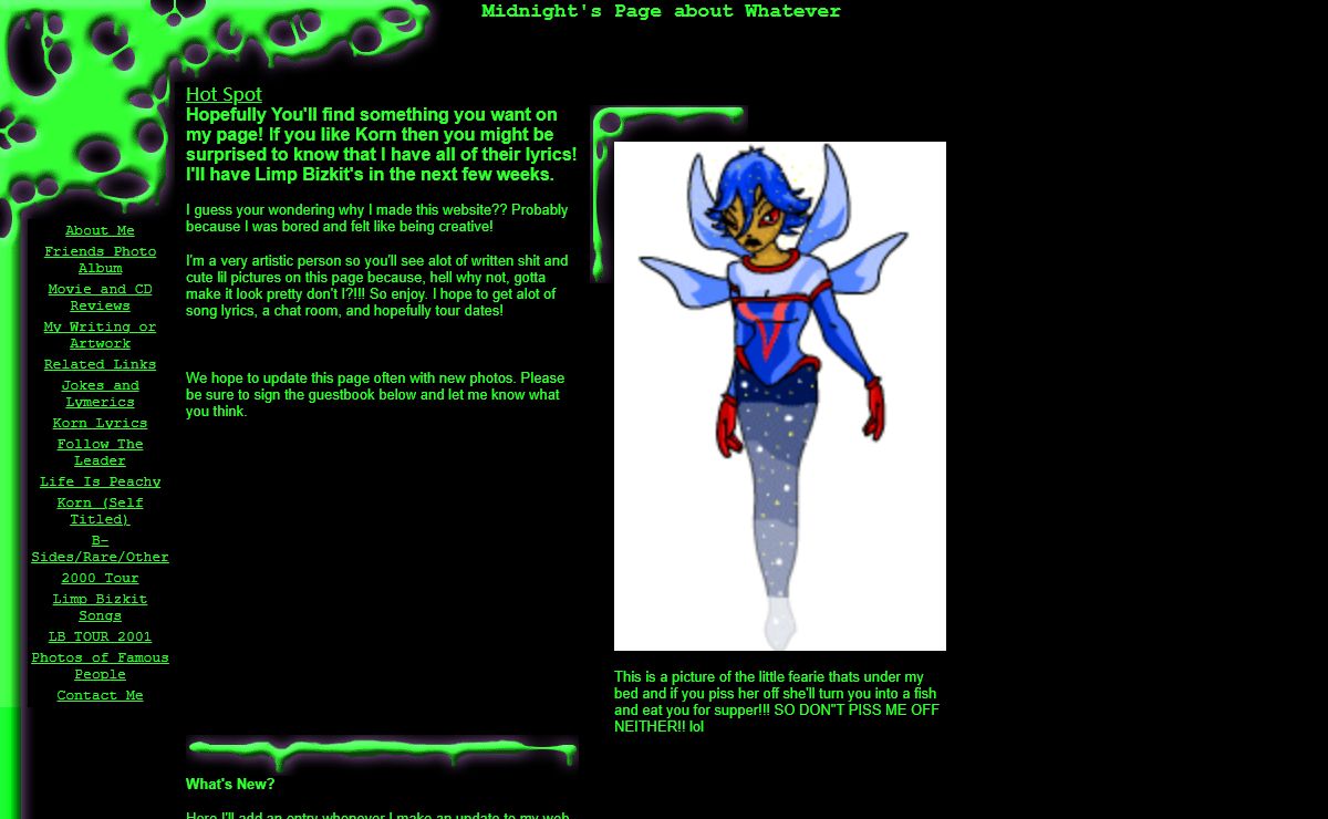 Midnight's Page about Whatever