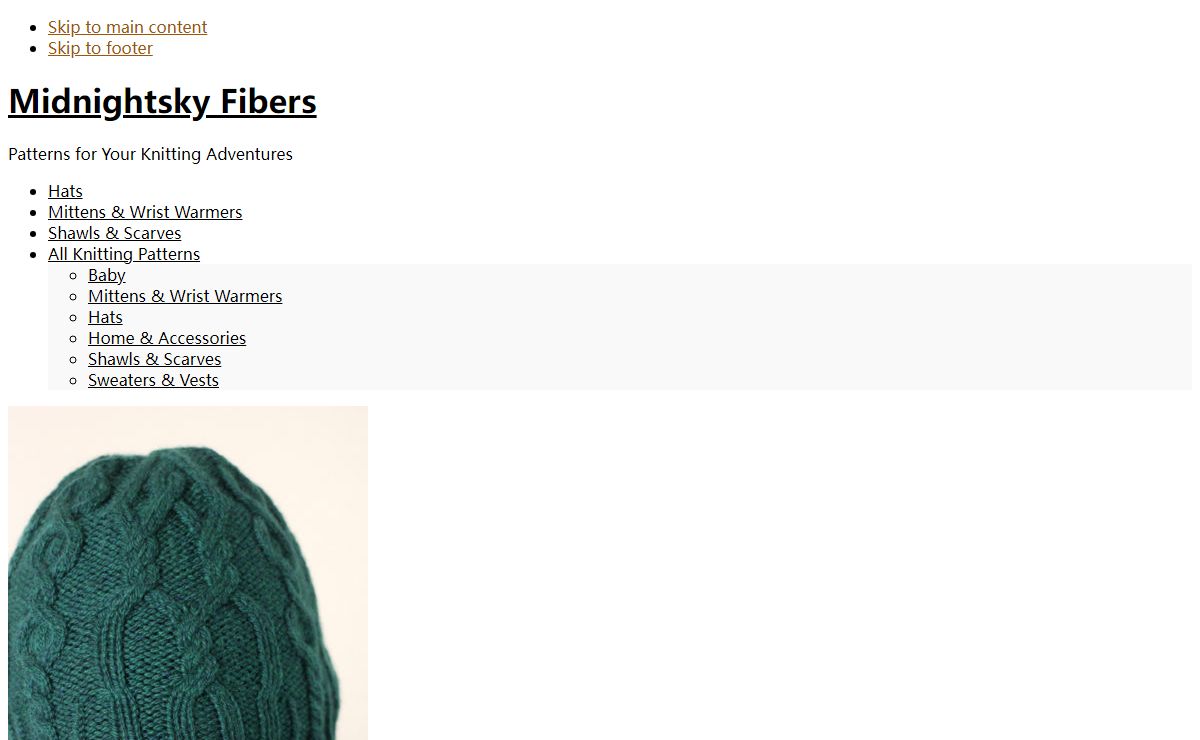 Midnightsky Fibers — Patterns for Your Knitting Adventures