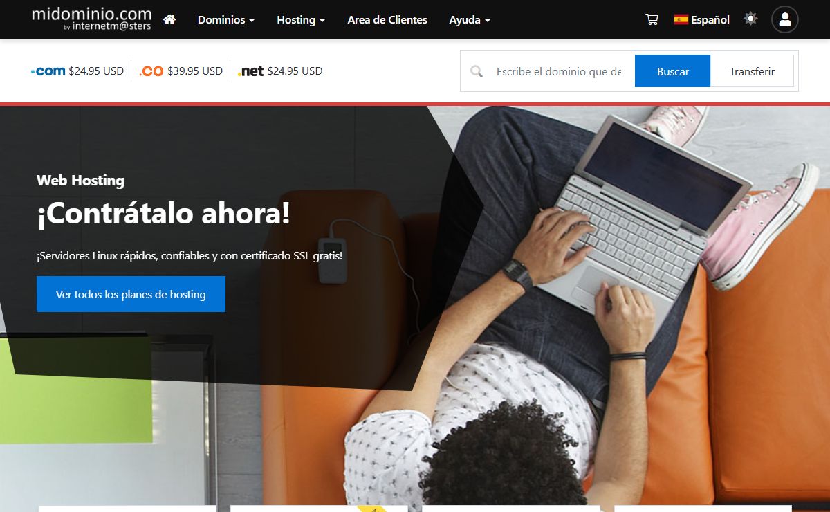 Internet Masters | midominio.com - Dominios | Web Hosting | Email Hosting | Certificado SSL Gratis