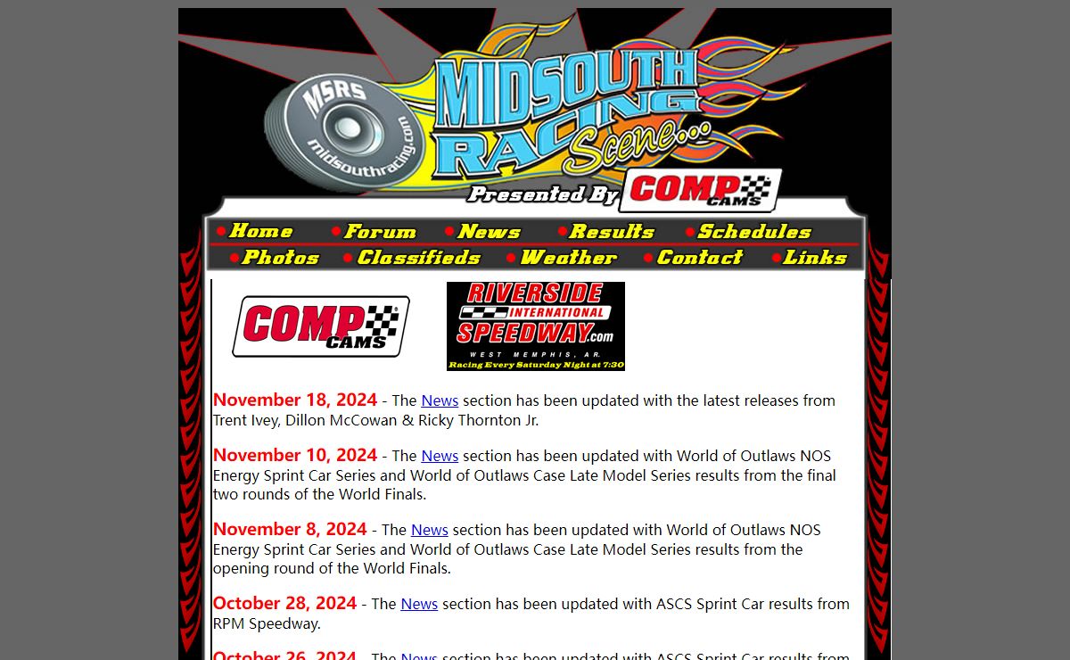 Official Internet Home of The Midsouth Racing Scene