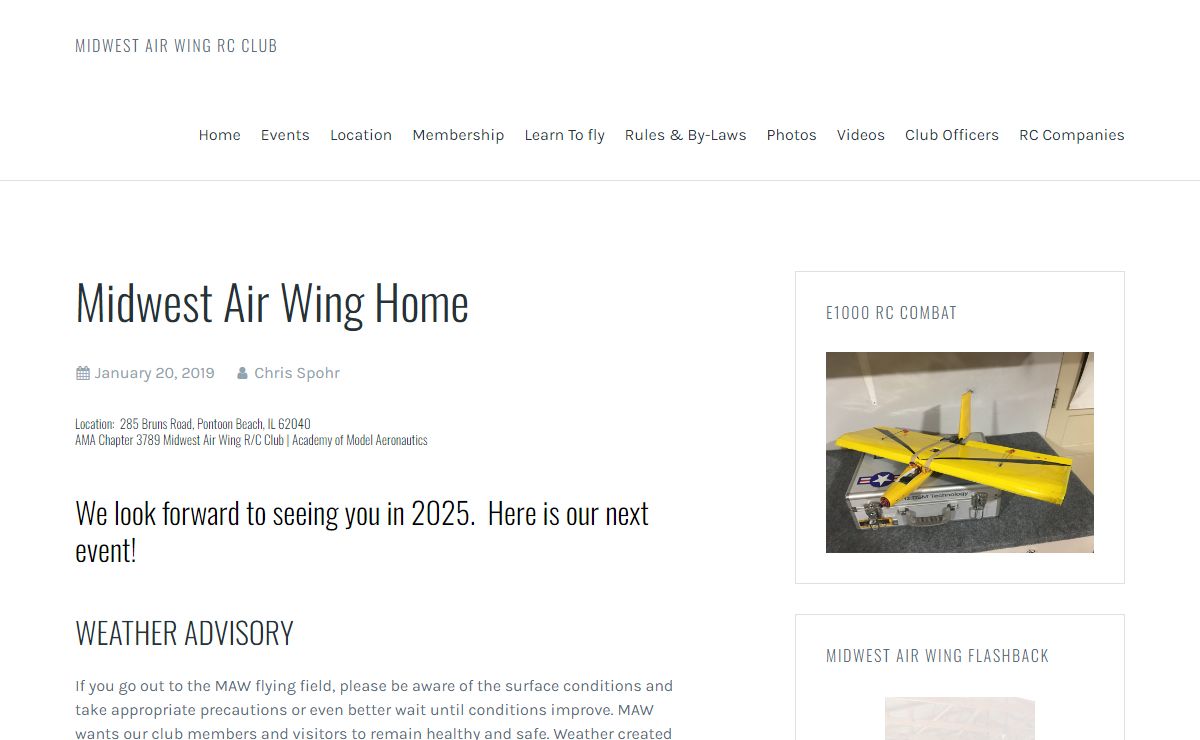 Midwest Air Wing RC Club – An RC Flying Club in Pontoon Beach, Il