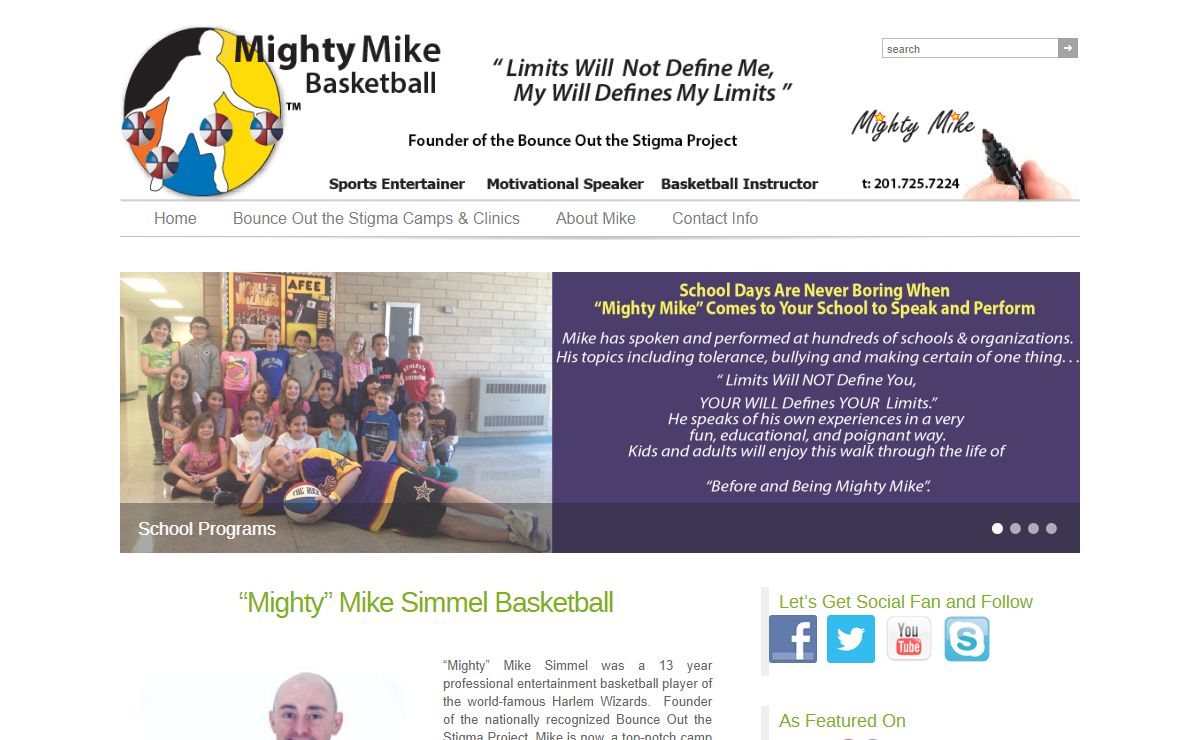 Mighty Mike BasketballMighty Mike Simmel Basketball Website