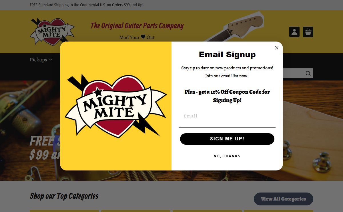 Mighty Mite - The Original Guitar Parts Company · Mighty Mite