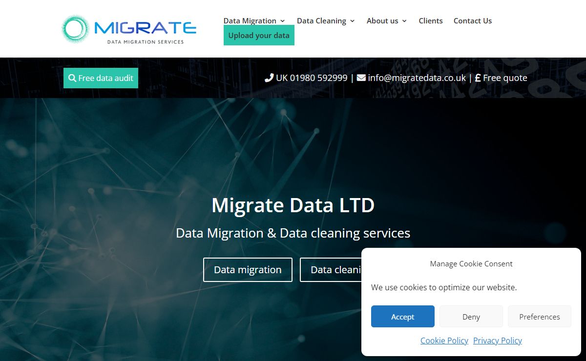 Data Migration & Data cleaning services | Migrate Data LTD