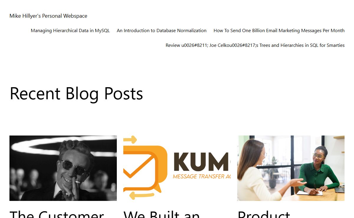 Mike Hillyer's Personal Webspace —
