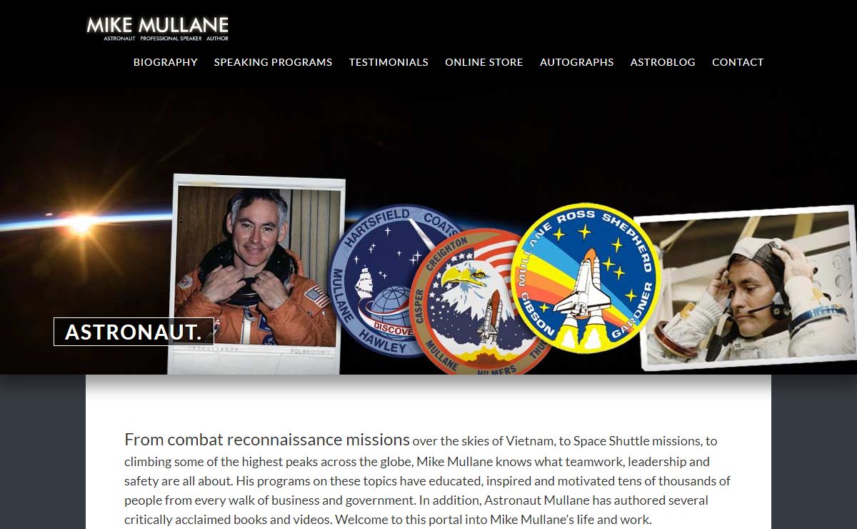 Astronaut Mike Mullane: Astronaut, Professional Speaker, Author