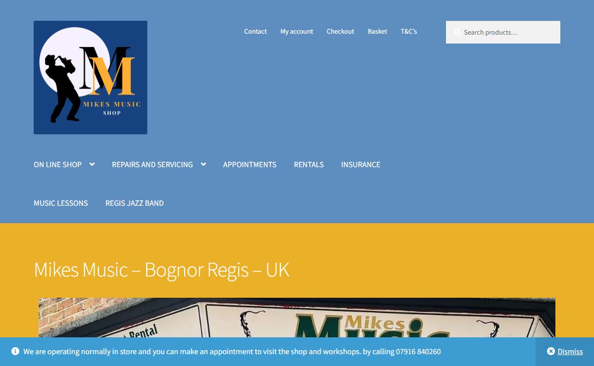 Mikes Music - Bognor Regis - UK - Mikes Music Shop