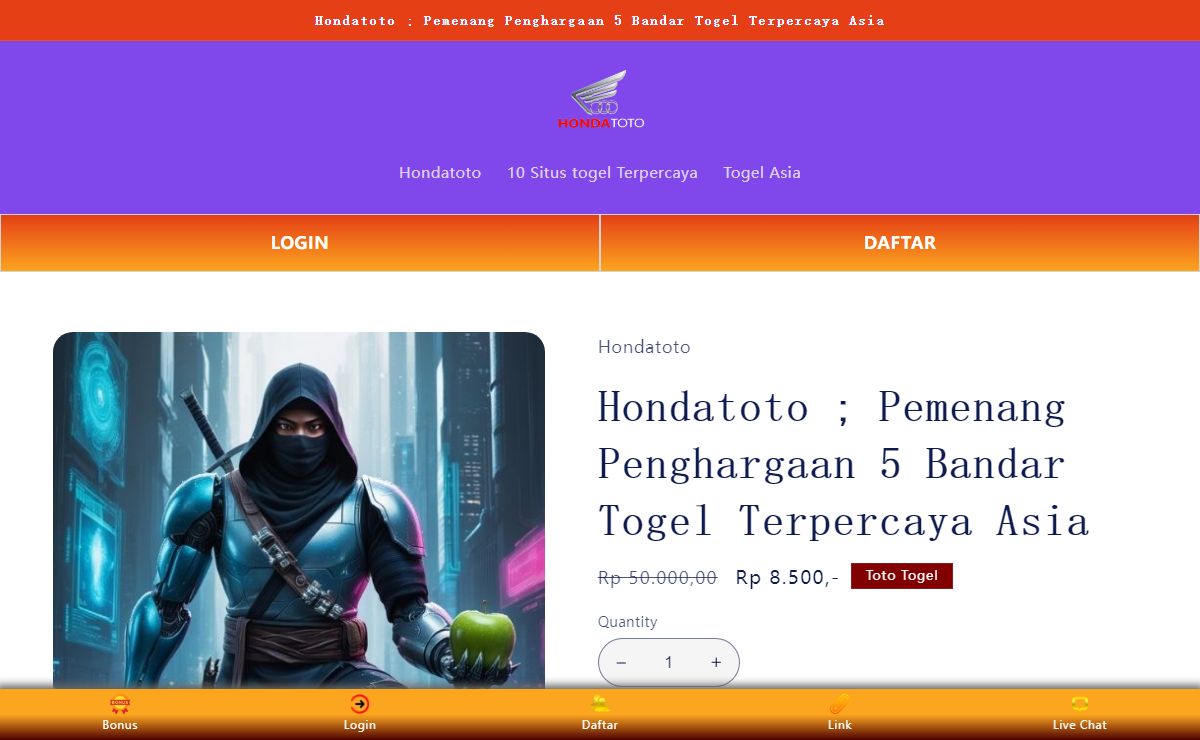 Hondatoto ; Pemenang Penghargaan 5 Bandar Togel Terpercaya Asia