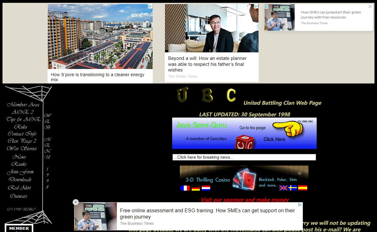Age of Empires, Outwars, Red Alert, Starcraft or Outwars Demo....all in one clan! UBC Web Clan Page