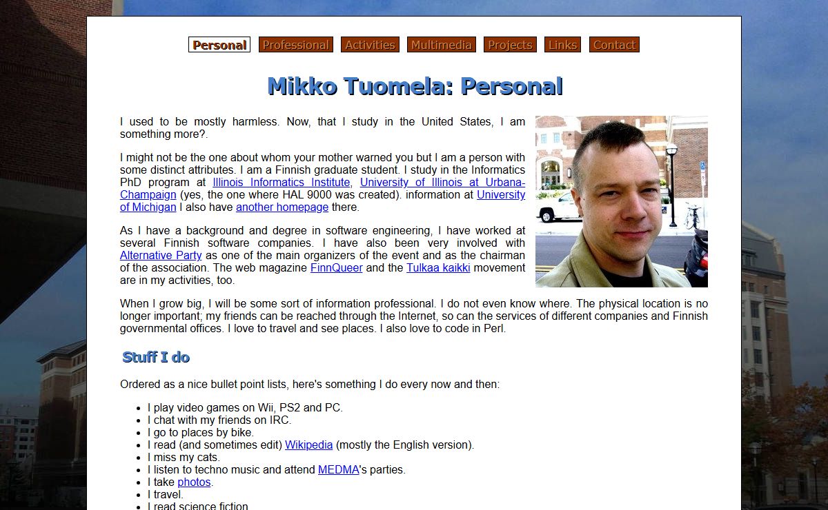Personal | Mikko Tuomela