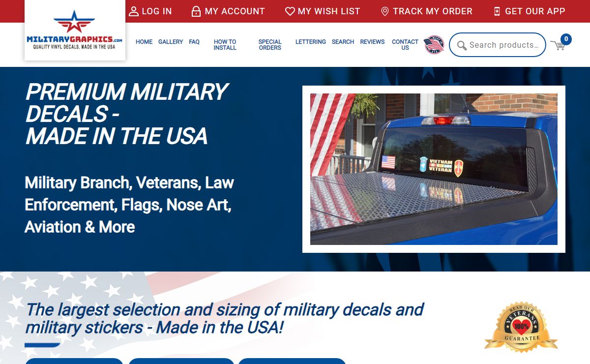 Extraordinary Military Decals & Military Stickers - Made in USA