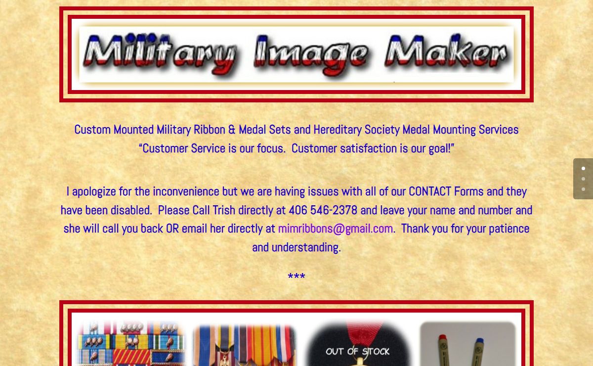 Military Image Maker | Custom Ribbon and Medal Mounting for Military and Hereditary Society Members
