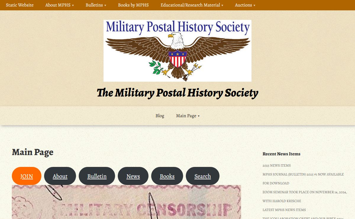 The Military Postal History Society