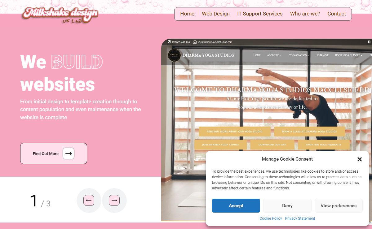 Milkshake Design and Website Development | Web Designers Cheshire