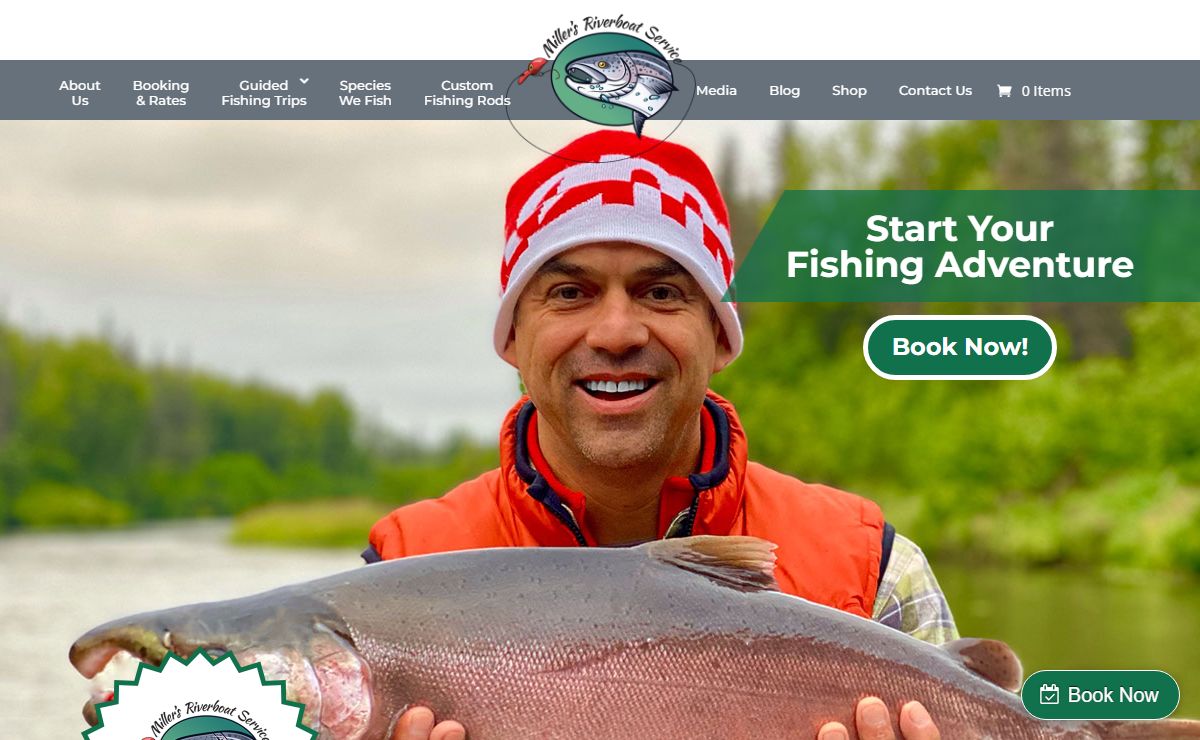 Home Miller's Riverboat Service - Alaska Fishing Guides / Fishing the Deshka River and Little Susitna River
