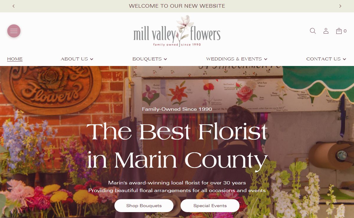 Mill Valley Flowers | Authentic Local Florist for Over 30 Years