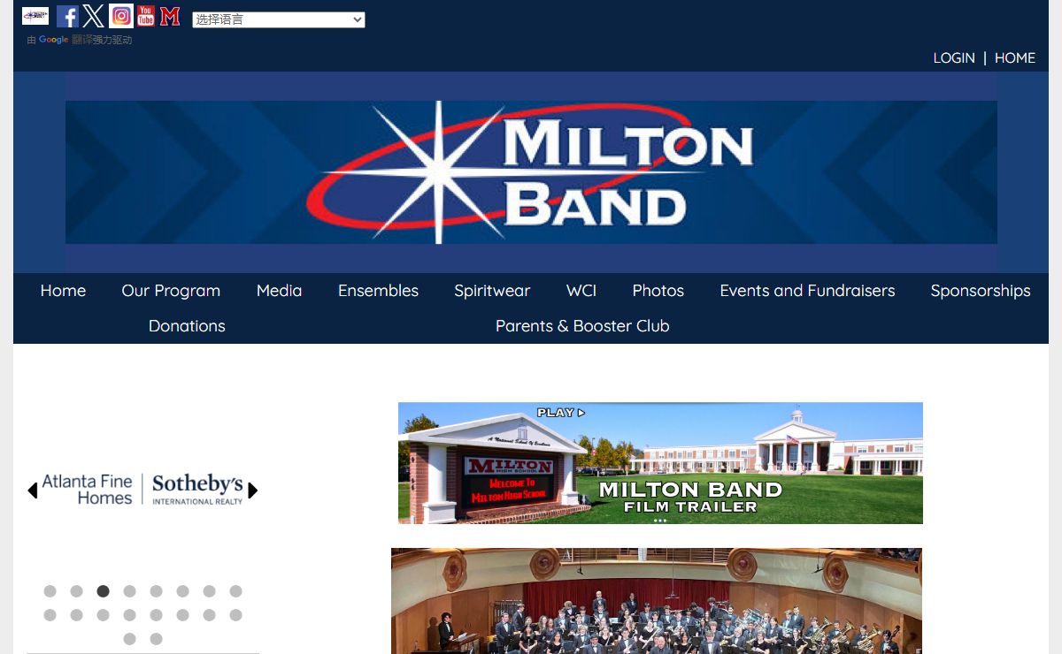 Milton High School Band - Home