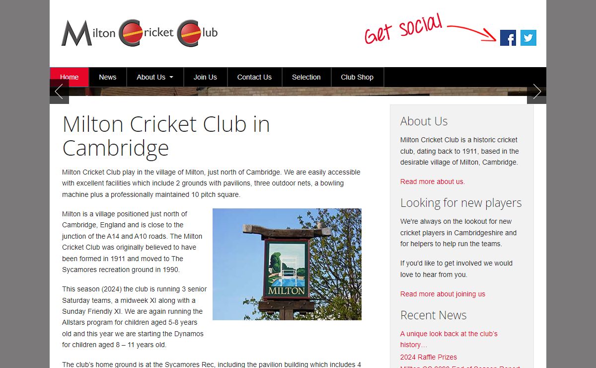 Home - Milton Cricket Club