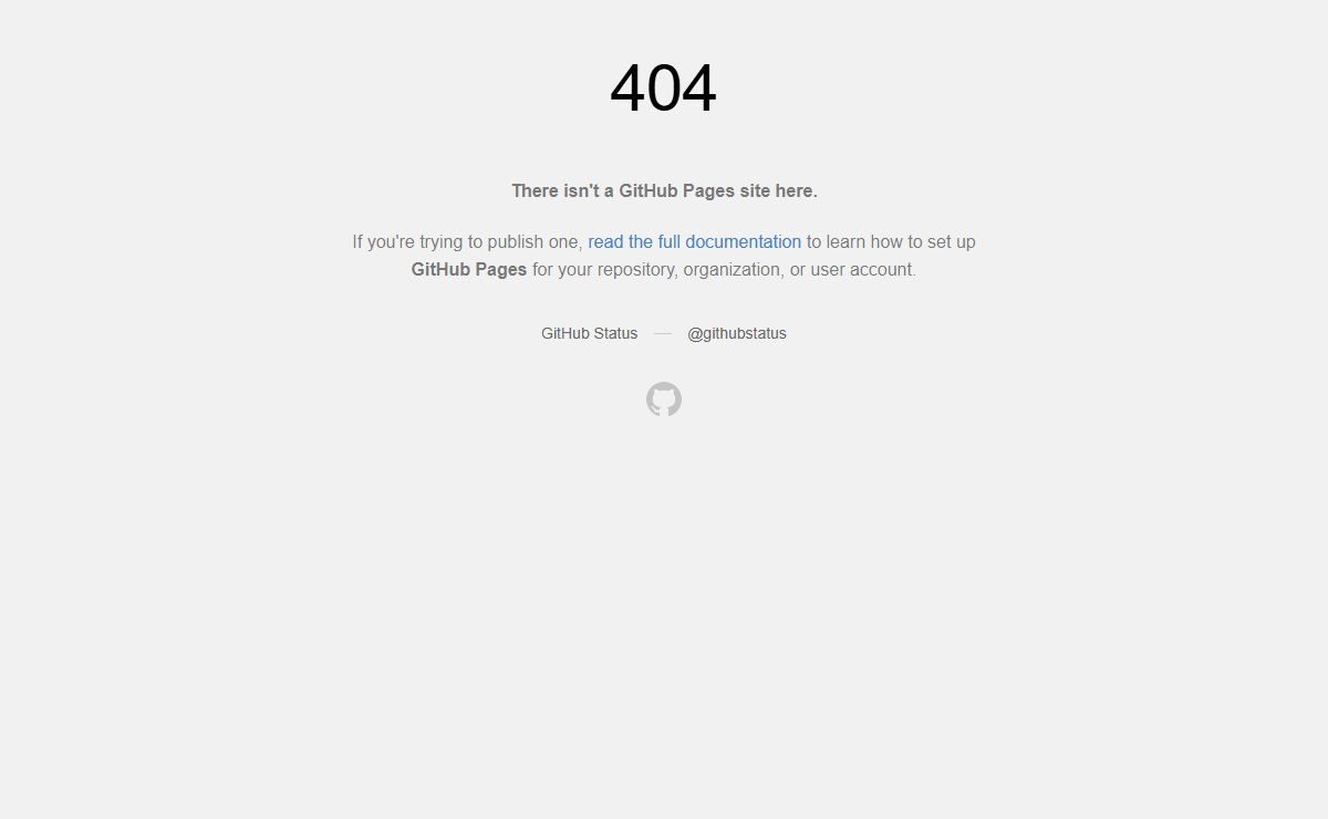 Site not found · GitHub Pages