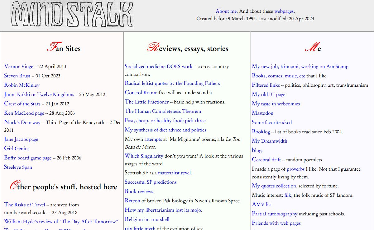 MINDSTALK -- Damien R. Sullivan