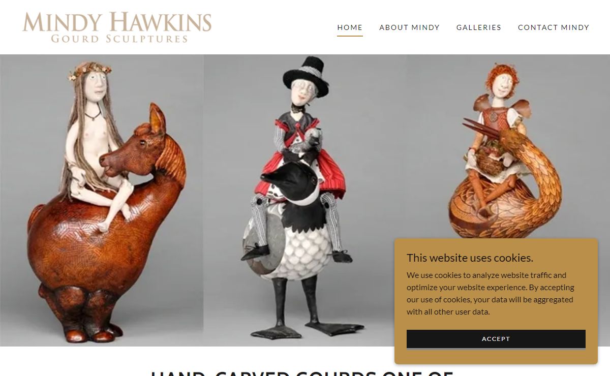 Mindy Hawkins Gourds - One of a Kind Gourd Sculptures