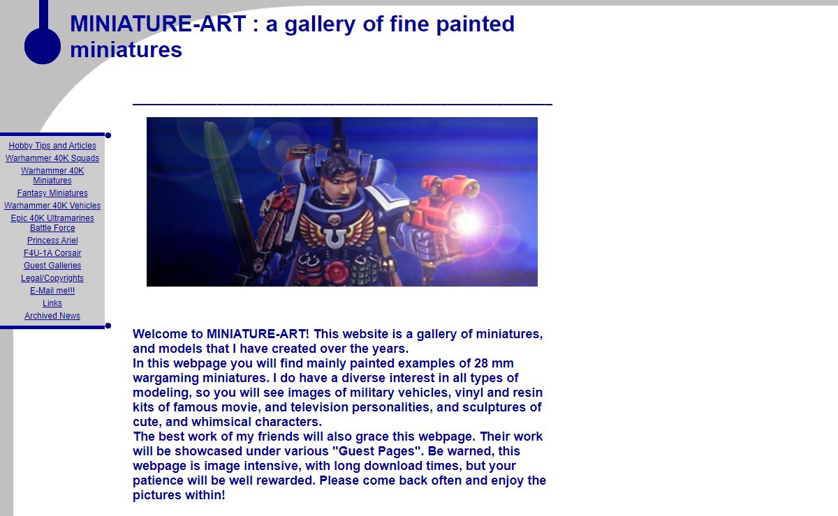 MINIATURE-ART : a gallery of fine painted miniatures