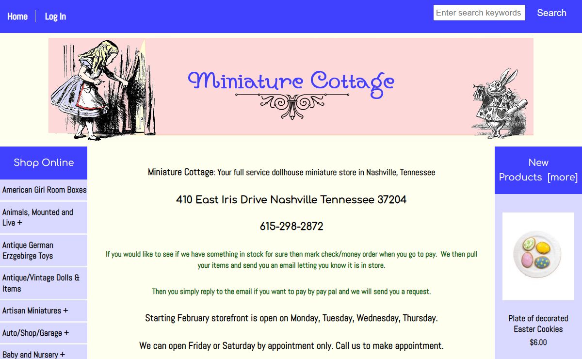 Miniature Cottage, Dollhouse Miniatures in Nashville...