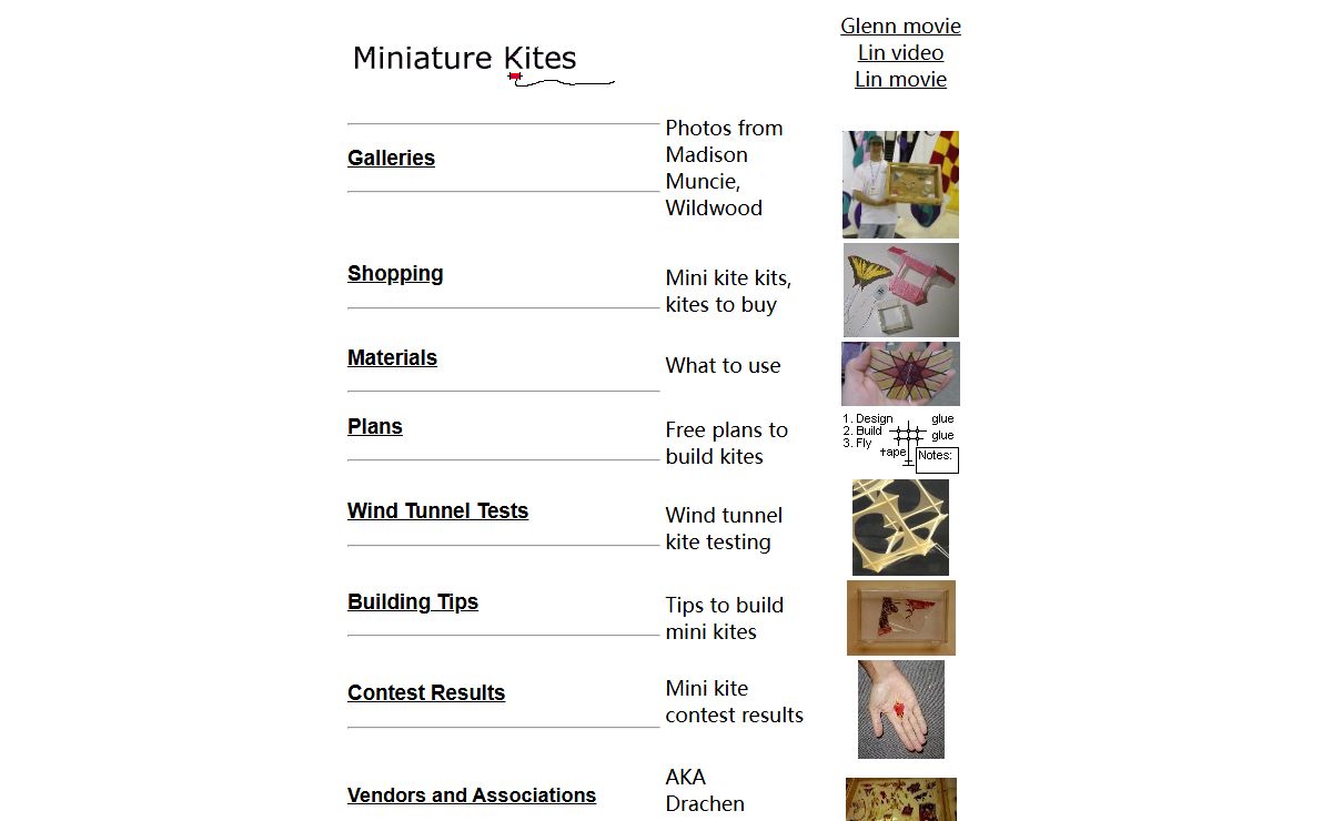 Miniature Kite Designs: Home Page