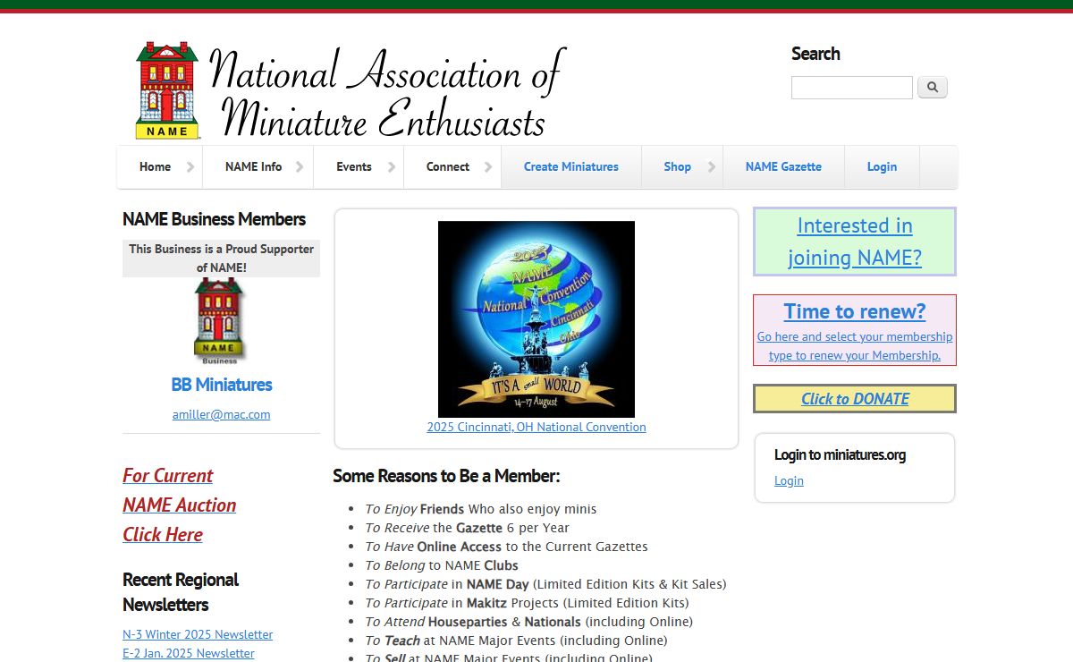 Home | National Association of Miniature Enthusiasts