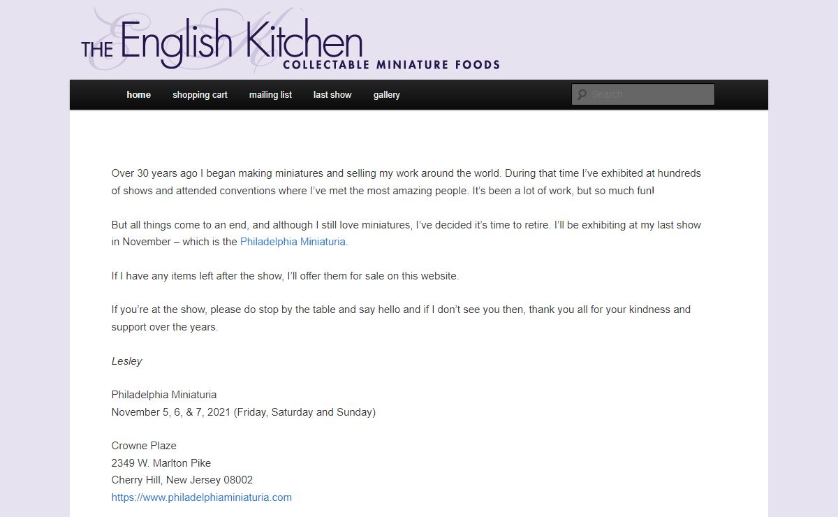 The English Kitchen | Collectible Miniature Foods