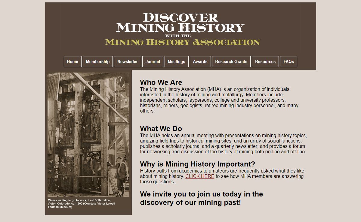Mining History Association