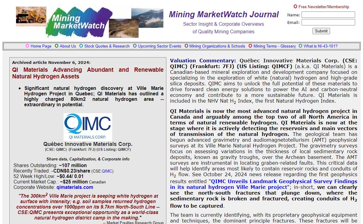 Mining MarketWatch