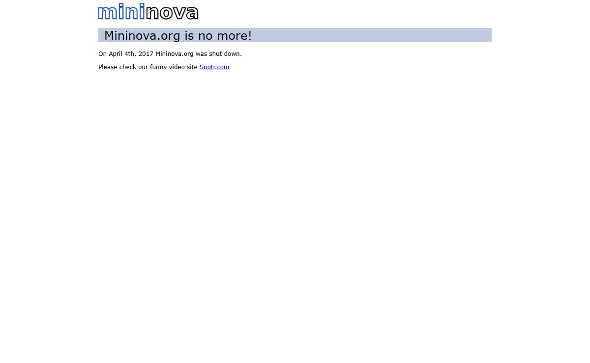 Mininova.org is not more