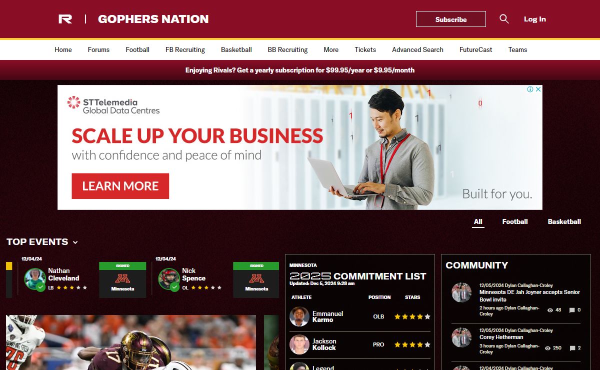 Gophers Nation: Minnesota Golden Gophers Football & Basketball Recruiting