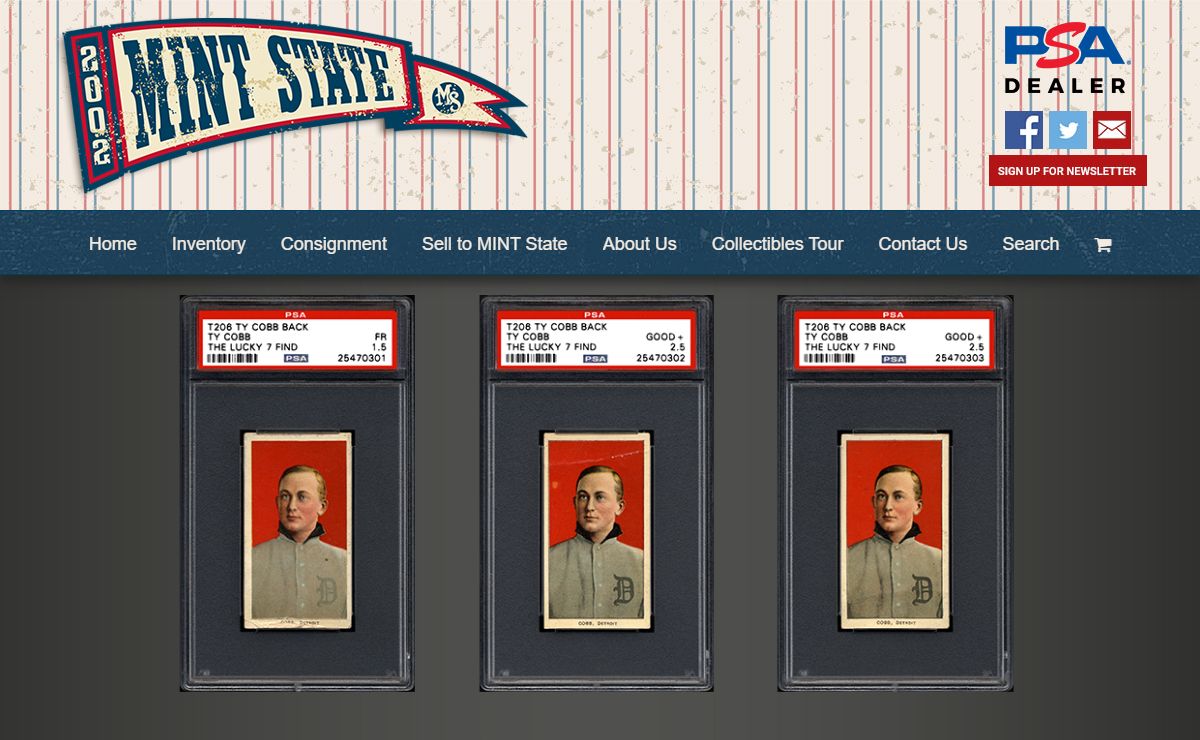 MINT State - PSA Graded Vintage Baseball, Football, and Basketball Cards