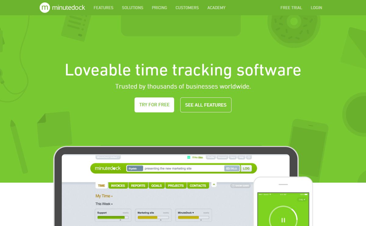 MinuteDock: Get time tracking, billing and reporting with ease