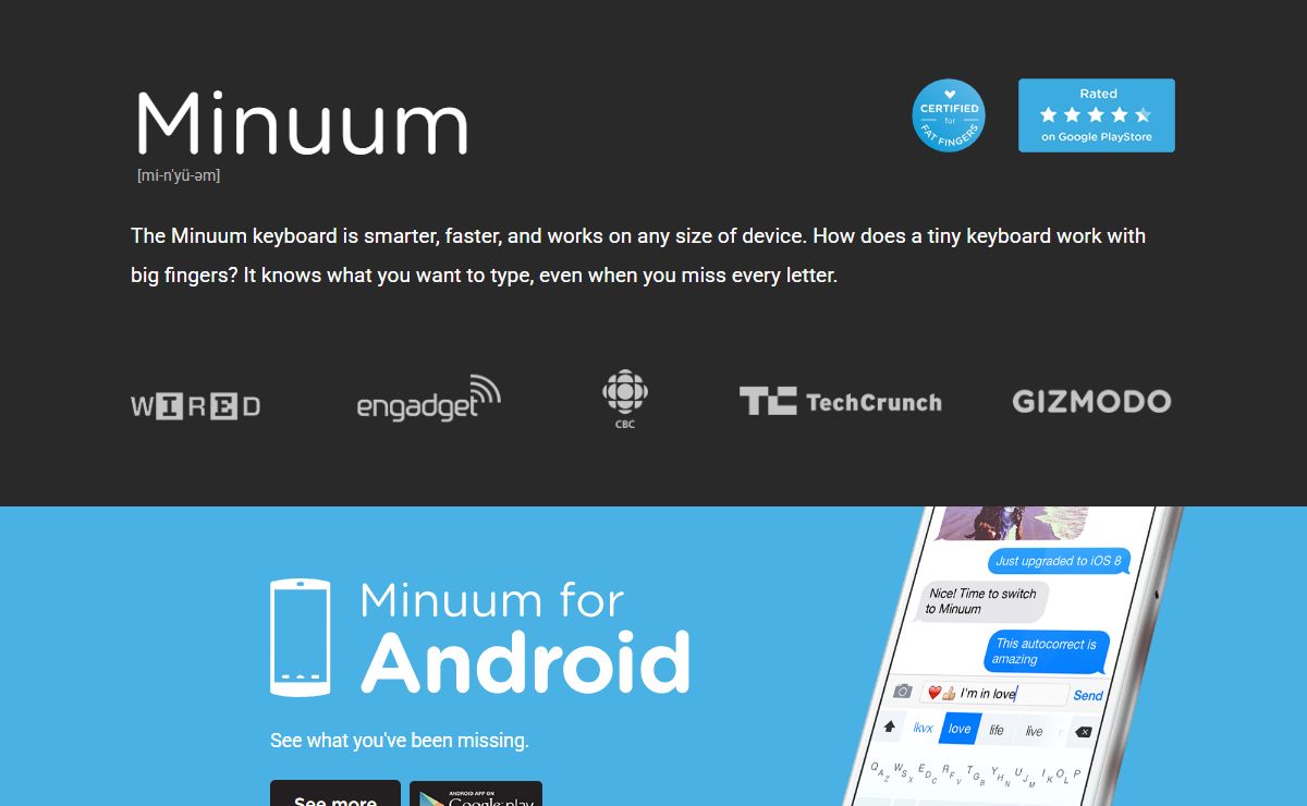 Minuum Keyboard