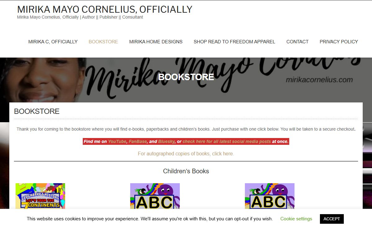 Mirika Mayo Cornelius, Officially