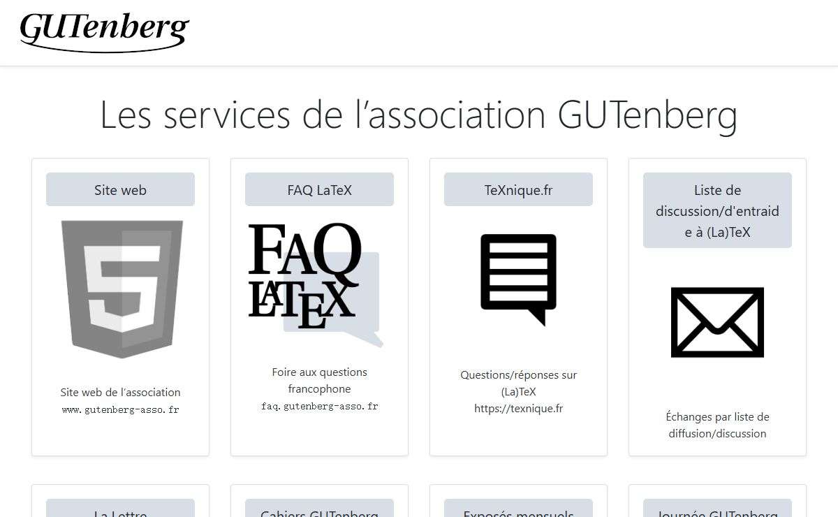 Services GUTenberg