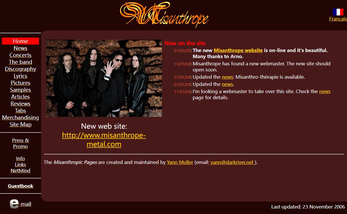 Misanthrope: Home Page