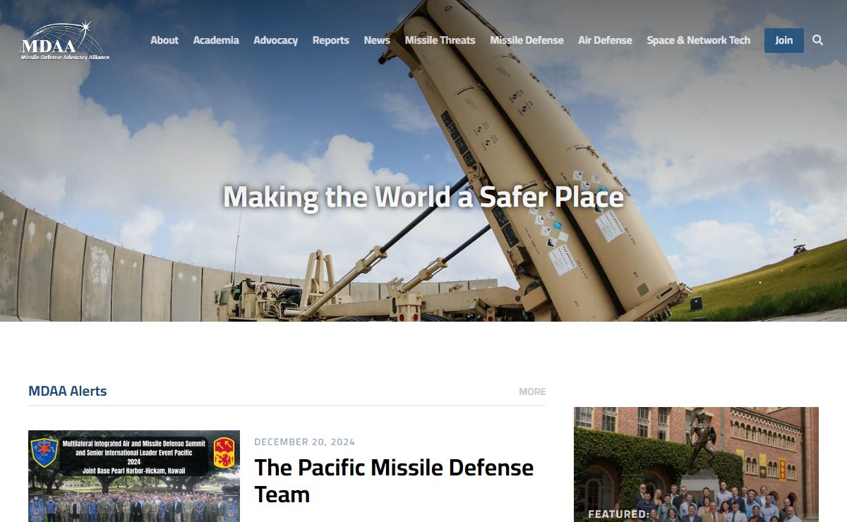 Missile Defense Advocacy Alliance – Making the World a Safer Place