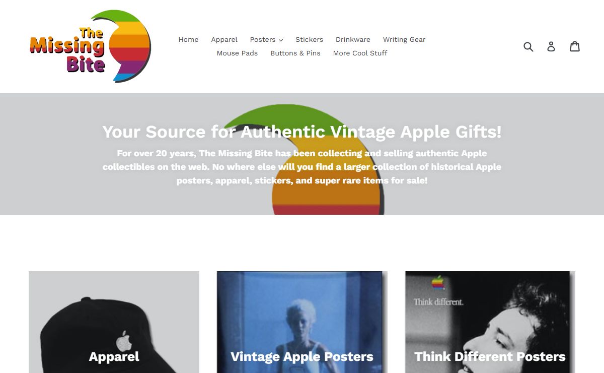 Apple Vintage Collectibles, Merchandise, Posters, Apparel, and more! – The Missing Bite