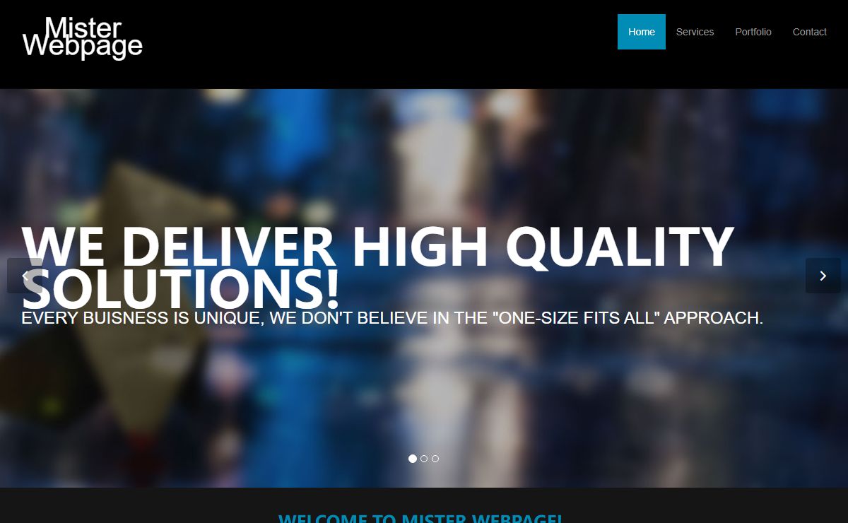 Mister Webpage - For all your internet needs, web development, mobile design, ecommerce, shopping carts, social media, marketing