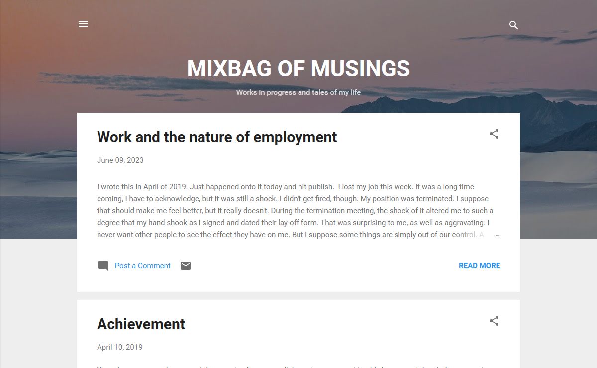 MIXBAG OF MUSINGS